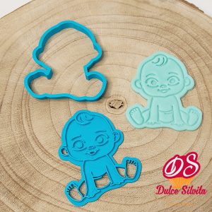 Cortador galleta Bebe con texturizador