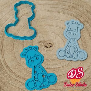 Cortador Bebe con texturizador Jirafa