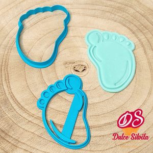 Cortador galleta Bebe con texturizador Pie