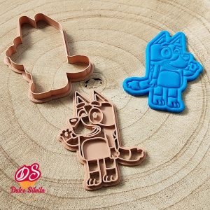 Cortador galleta Bluey con texturizador