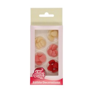 Set 30  Mini Corazón Mazapán surtido Funcakes