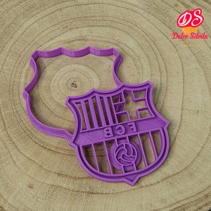 Cortador galleta Escudo Barcelona con texturizador