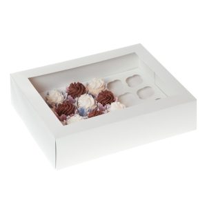 Caja Blanca 24 Mini-cupcakes