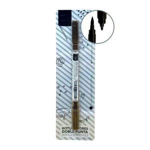 Rotulador alimentario marron Doble punta