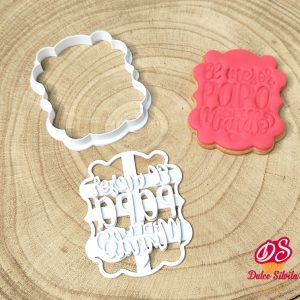 Cortador galleta Día del Padre 02 con texturizador