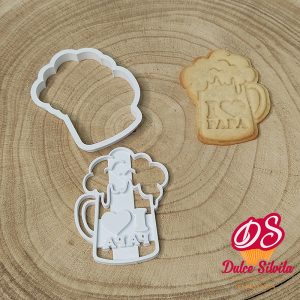 Cortador galleta Día del Padre 03 con texturizador