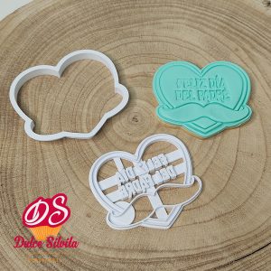 Cortador galleta Día del Padre 04 con texturizador