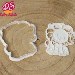 Cortador galleta Leon con texturizador