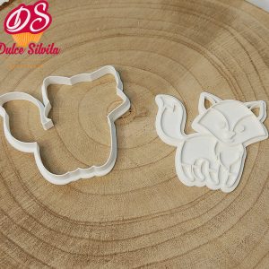 Cortador galleta Zorro con texturizador