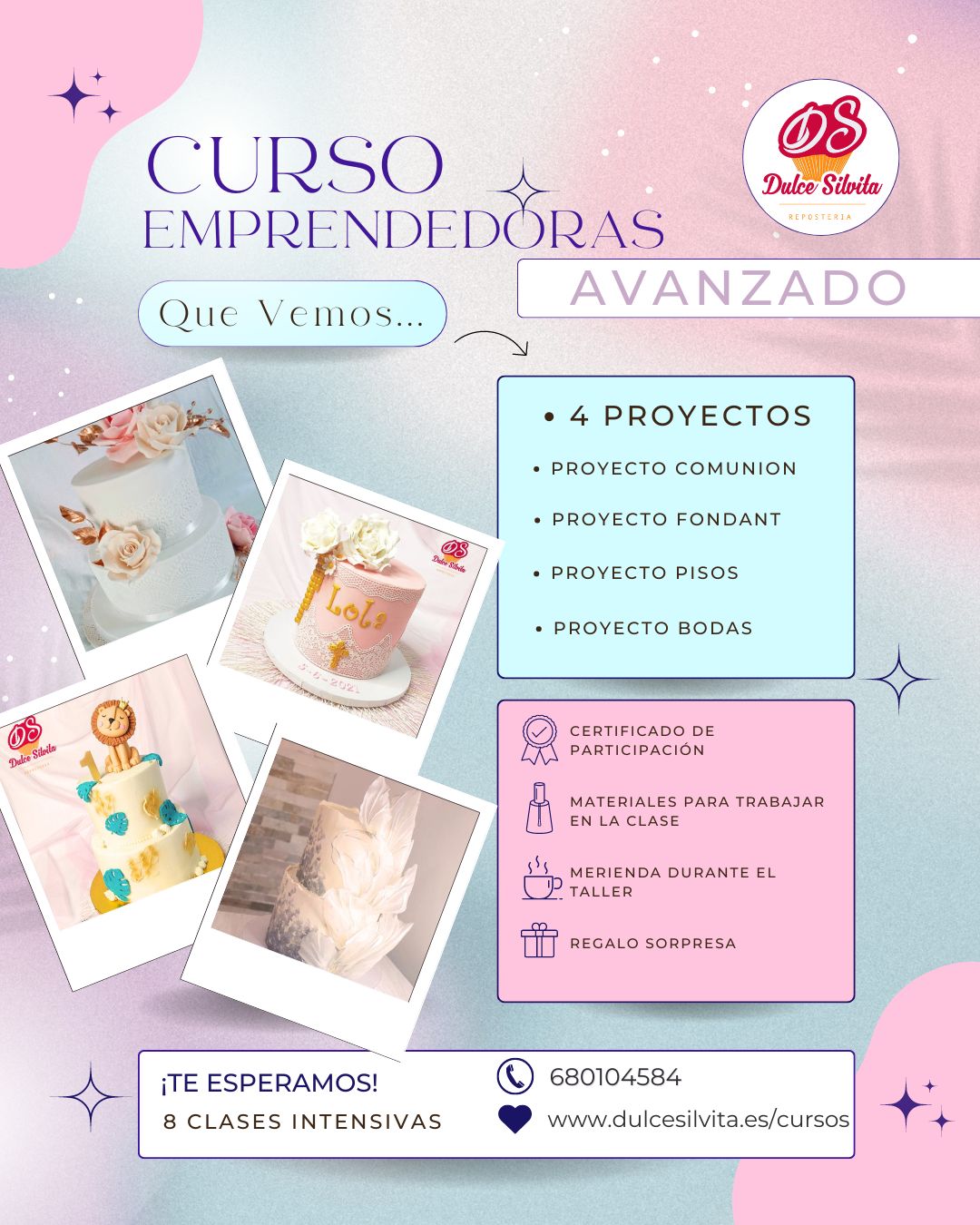 Post de Instagram Vertical Curso Uñas Femenino Rosa y Azul(1)