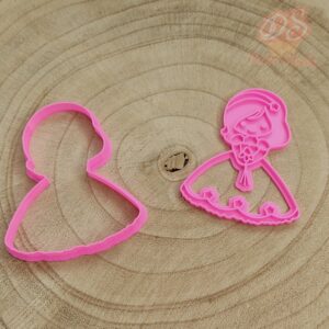 Cortador galleta Niña Frente Comunión con Texturizador