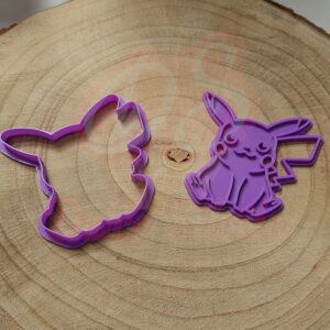 Cortador galleta Pikachu con texturizador