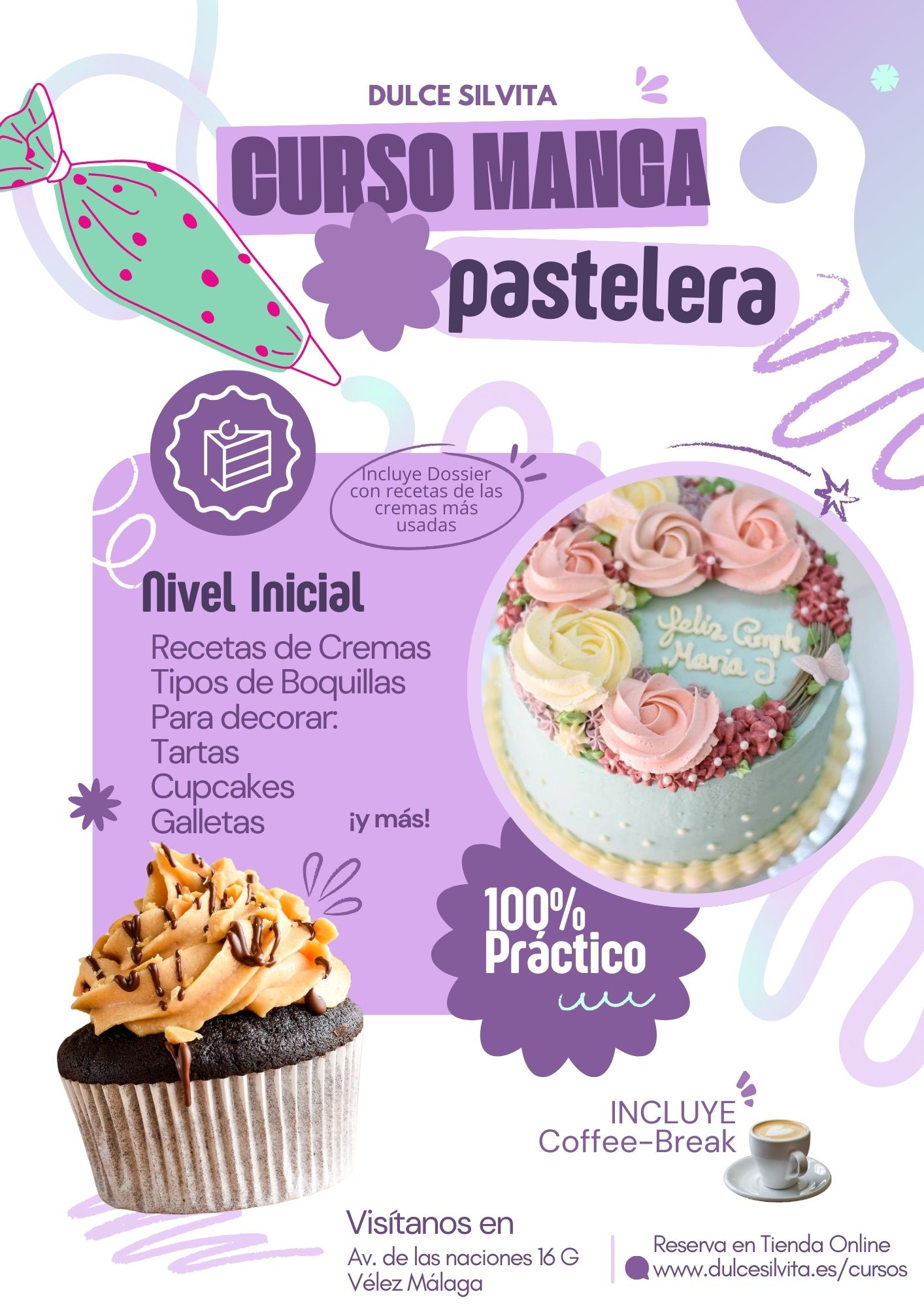 Cartel Curso Manga Pastelera 2025