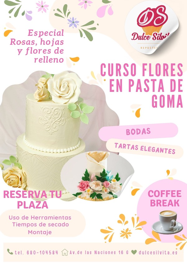 Cartel Curso Flores Pasta de Goma(2) RRSS