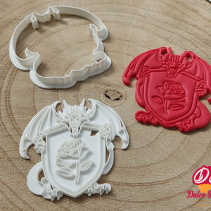 Cortador galleta Sant Jordi con texturizador