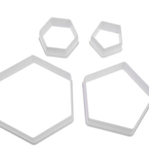 Set cortadores pentágono hexágono