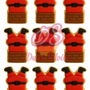 Papel de azúcar Navidad Papa Noel Chimenea