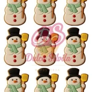 Papel de azúcar Navidad Muñeco Nieve