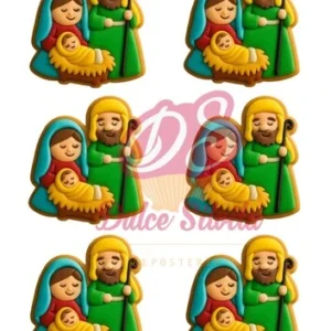 Papel de azúcar Navidad Pesebre